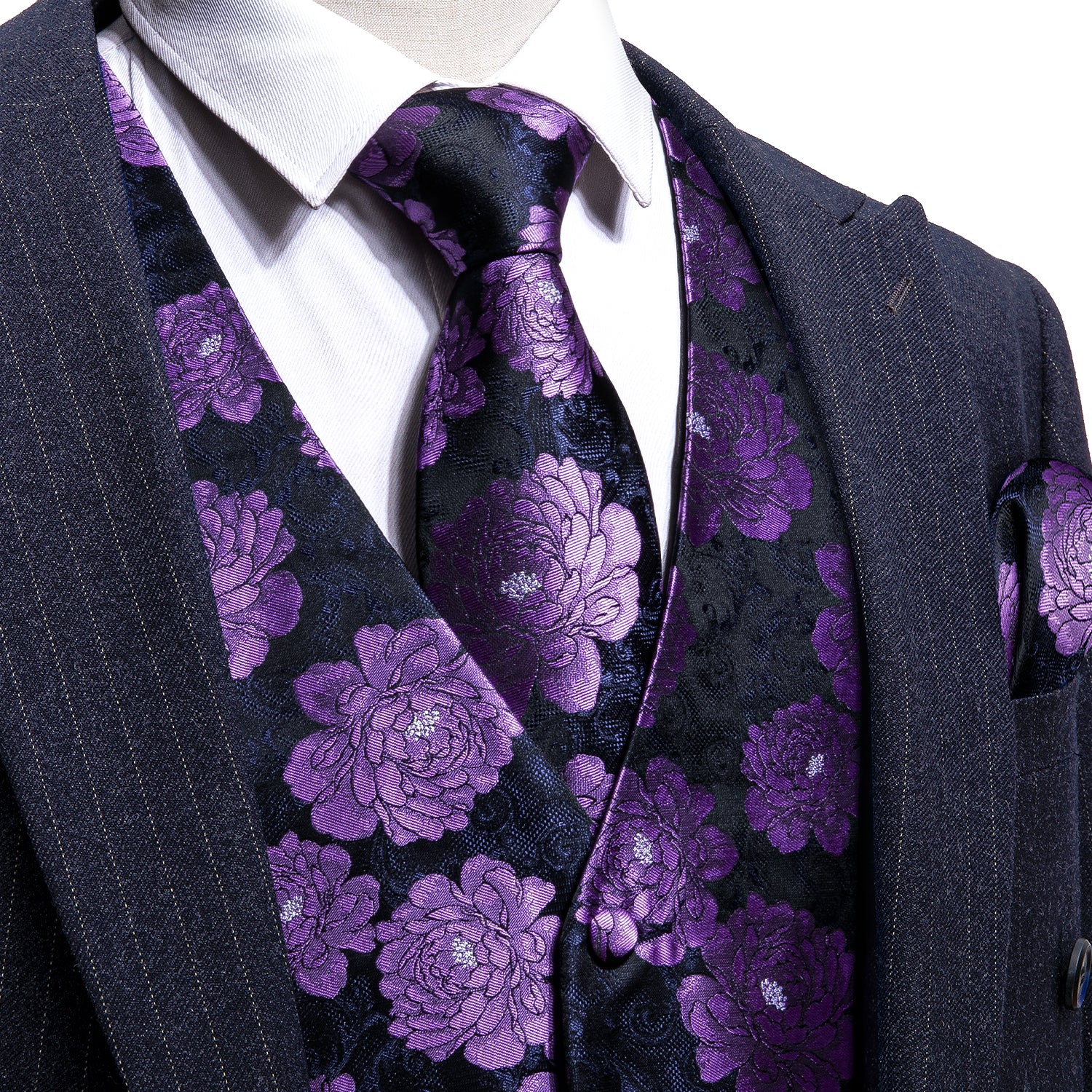 black dress vest purple suit vest floral suits
