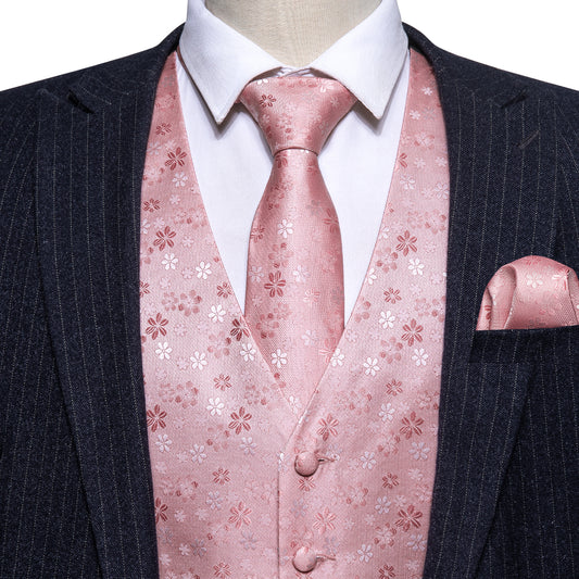 pink suit vest