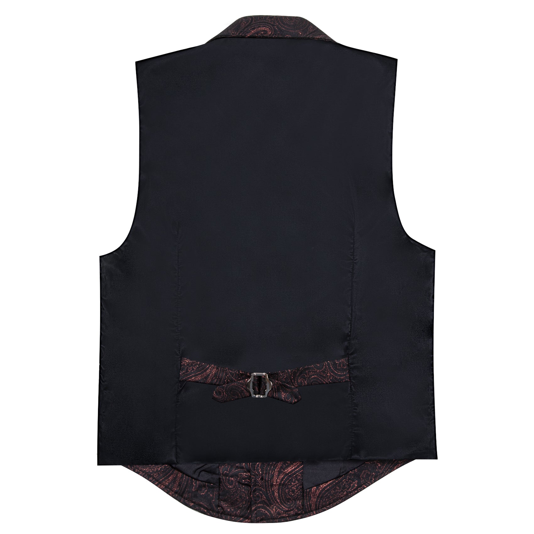 Barry wang Men s Vest Red Brown Paisley Jacquard Floral Silk Vest barry-wang-men-s-vest-red-brown-paisley-jacquard-floral-silk-vest