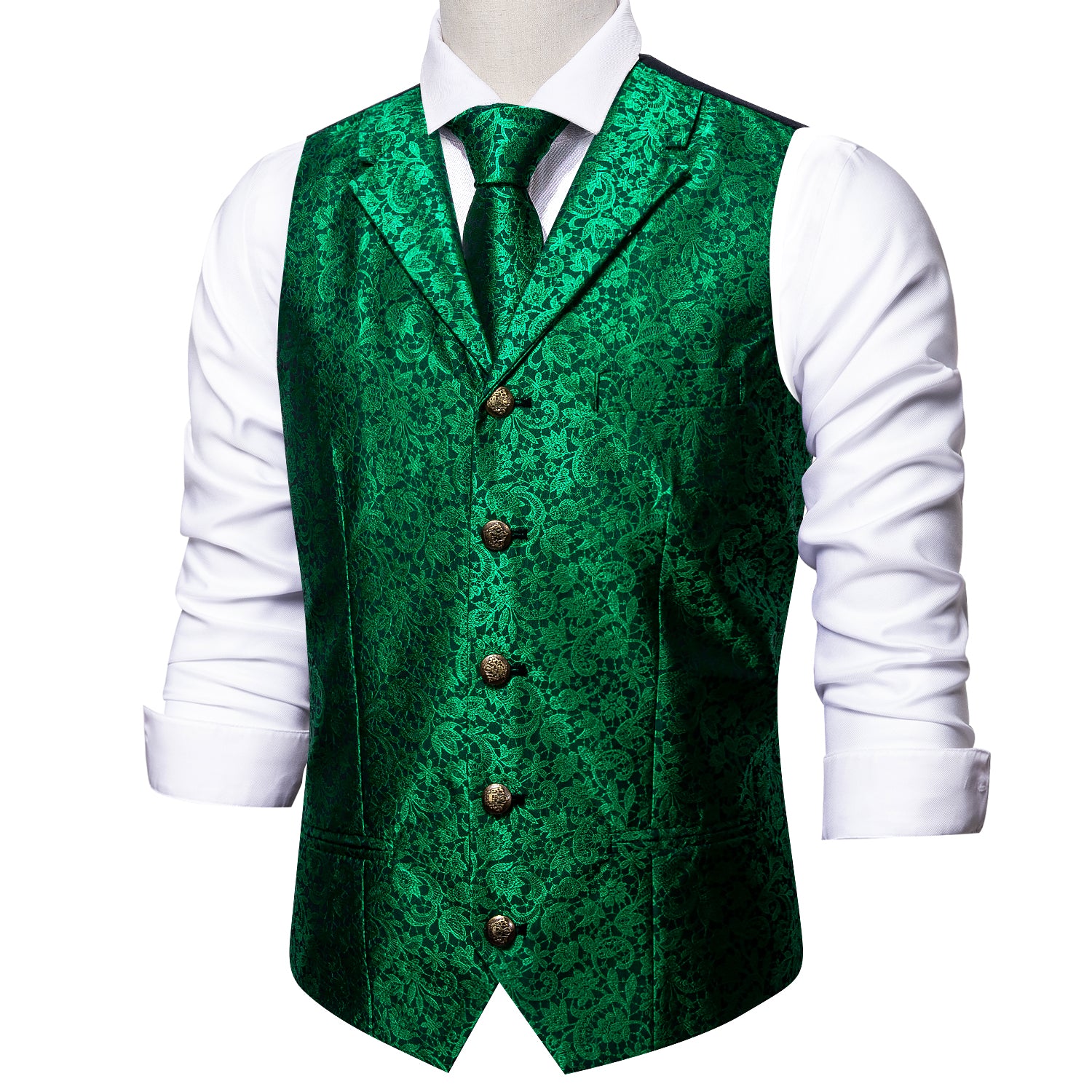 green vest suit