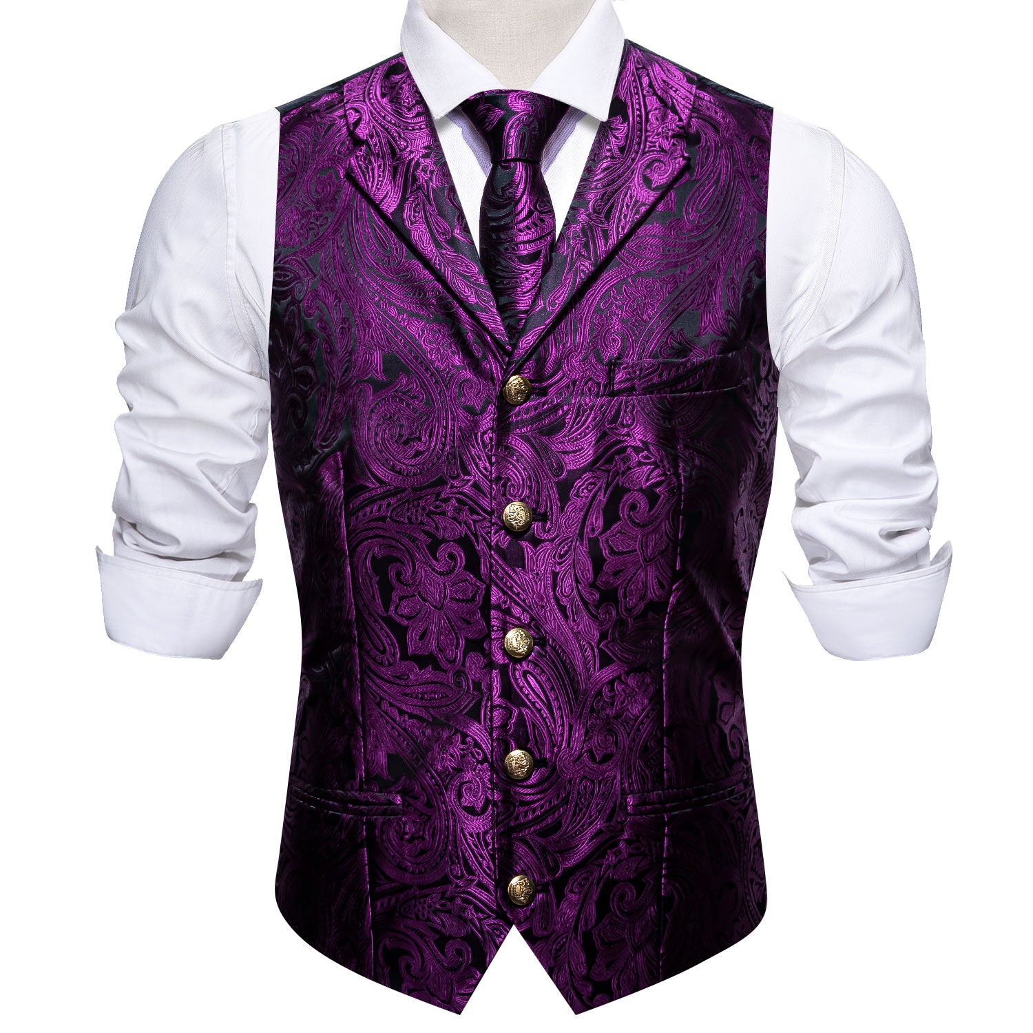 purple vest mens