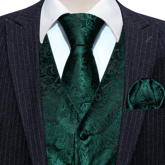 green paisley vest