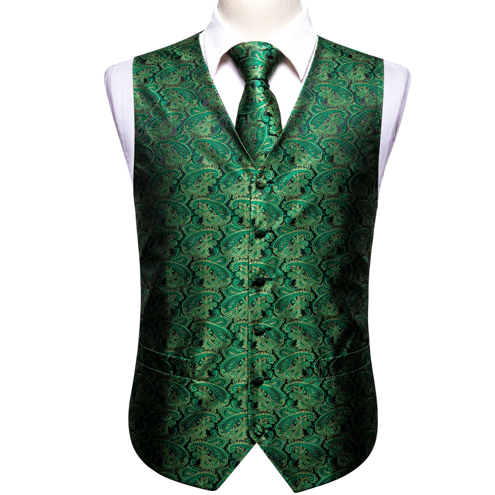 emerald green vest