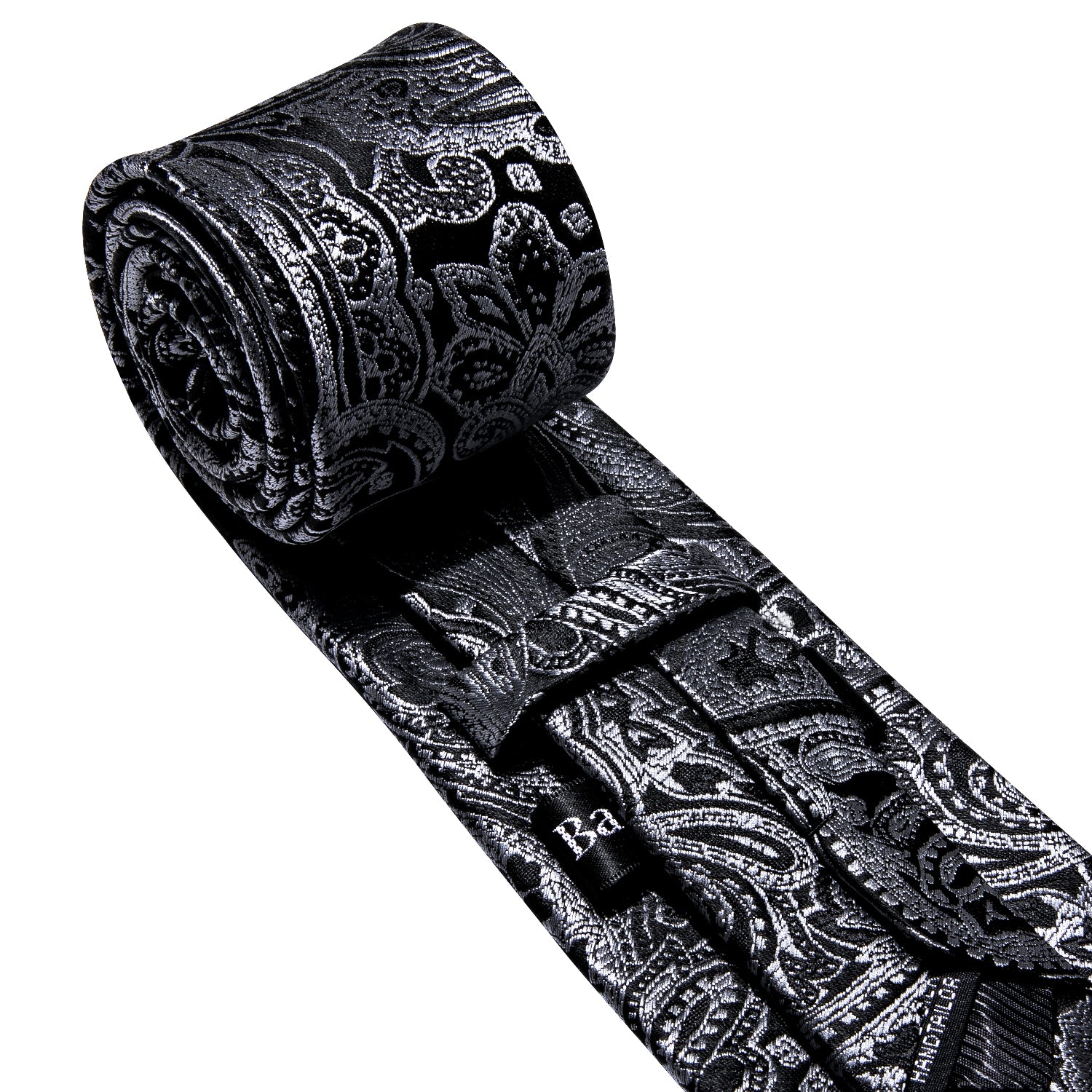 black designer tie