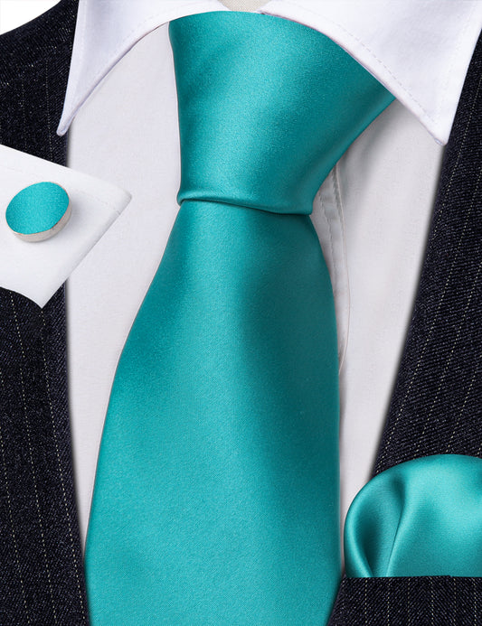 Mens Dark Grey syur and green necktie  mens blue ties