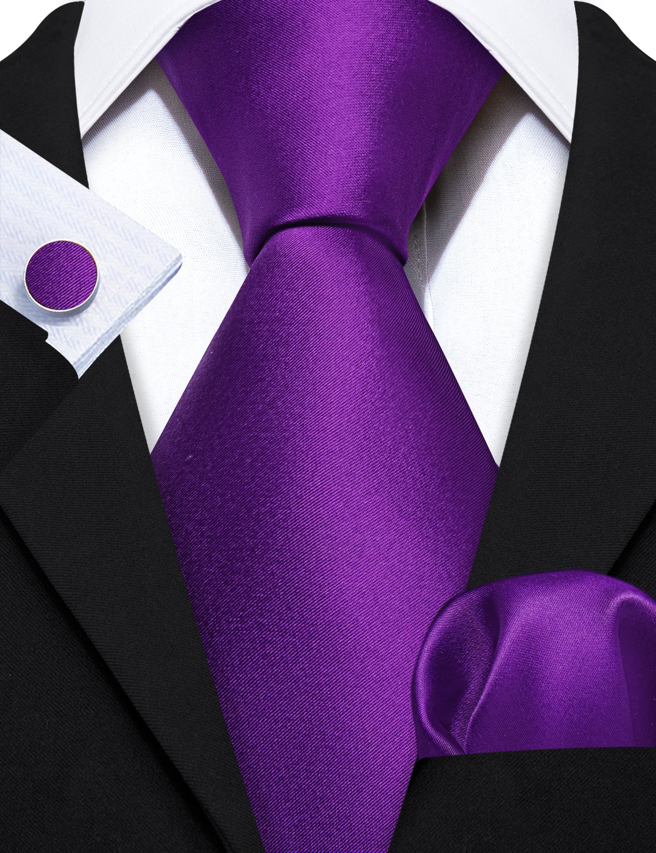 solid purple necktie for men 
