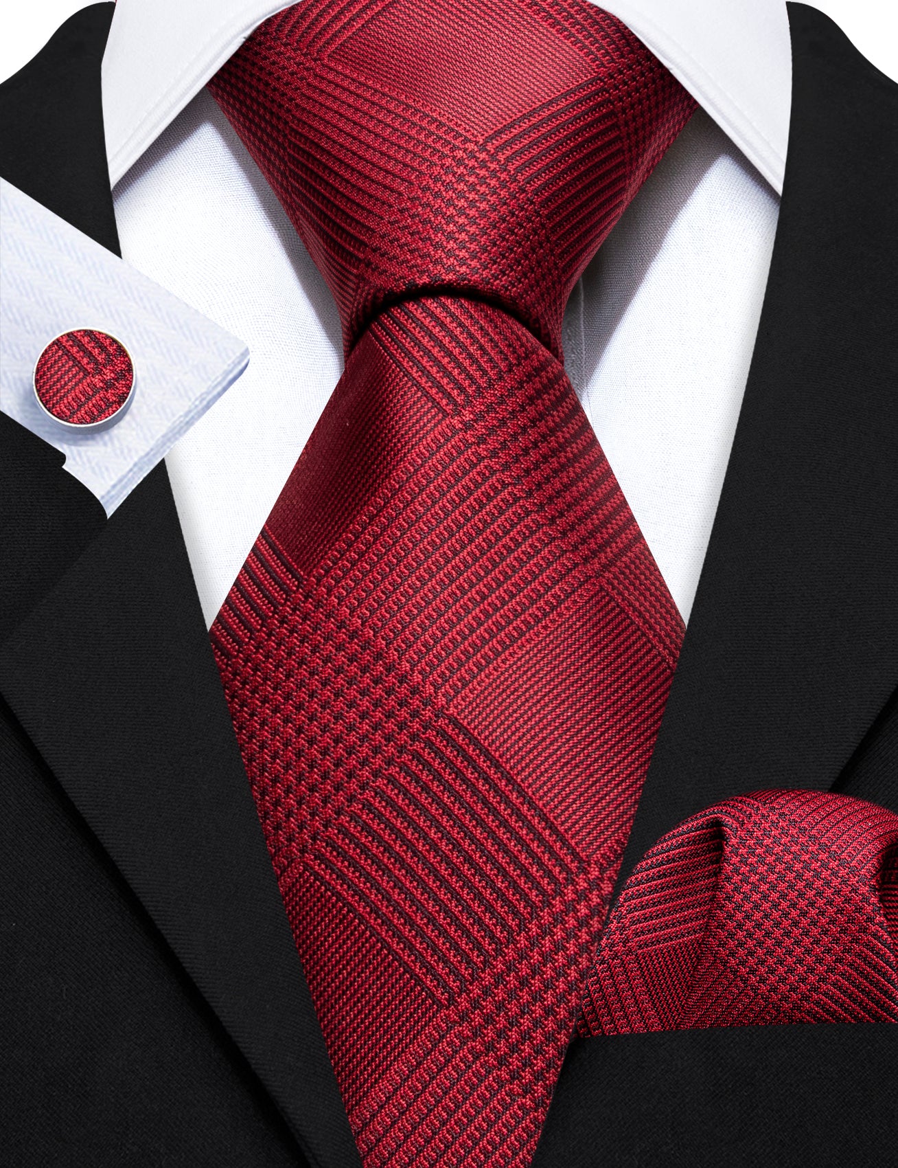 dark red tie
