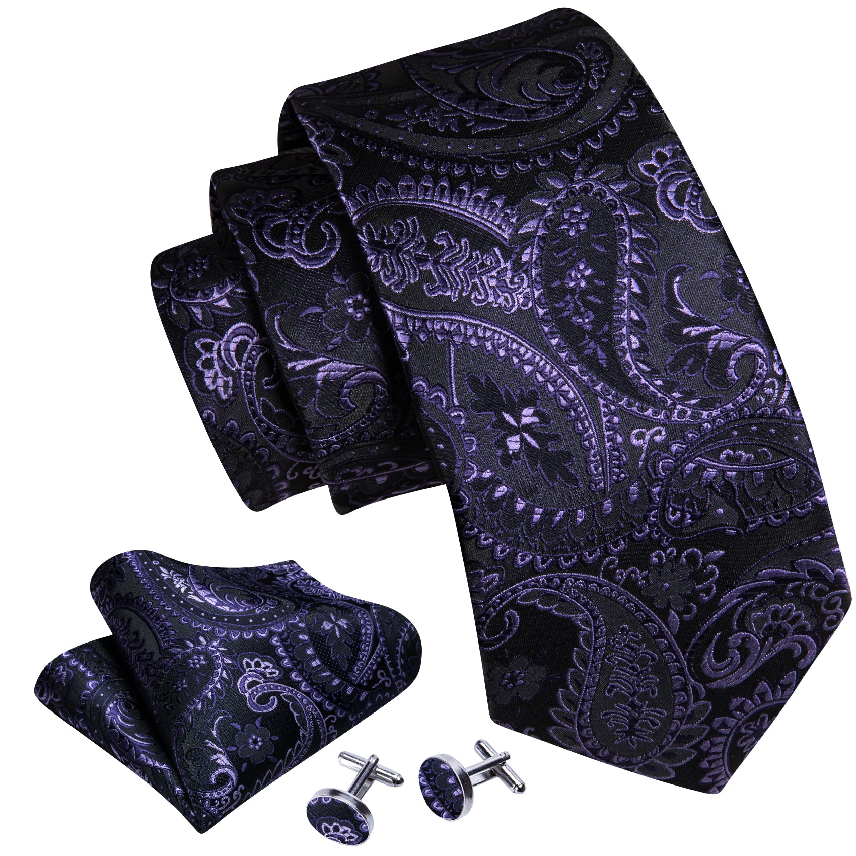 textured black tie pocket square an cufflinks black wedding ties