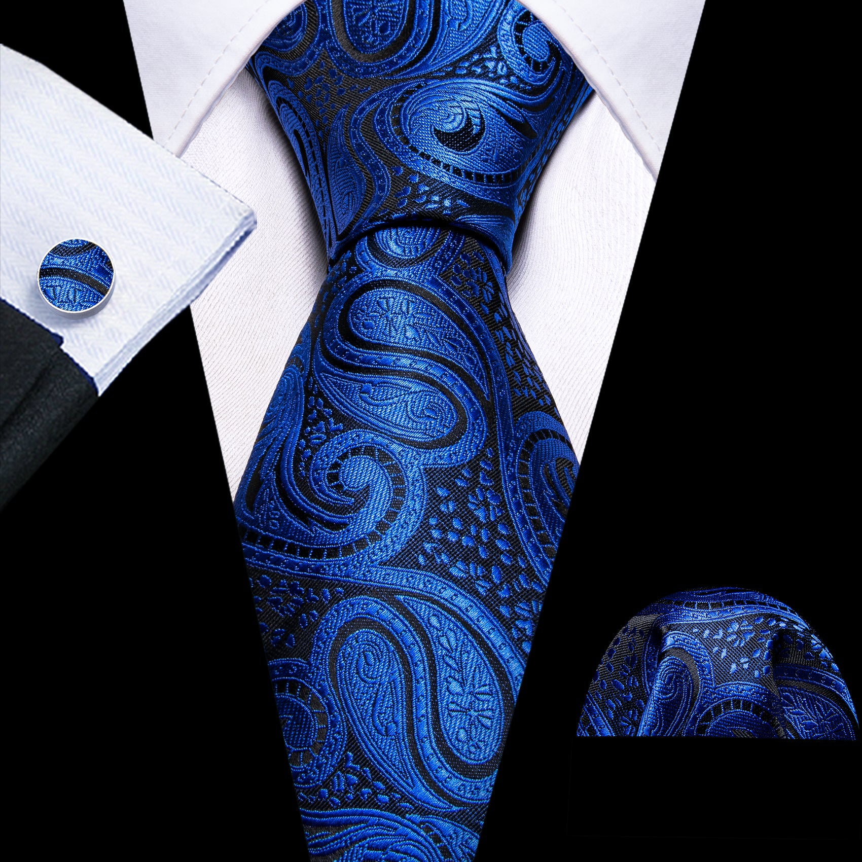 blue black tie