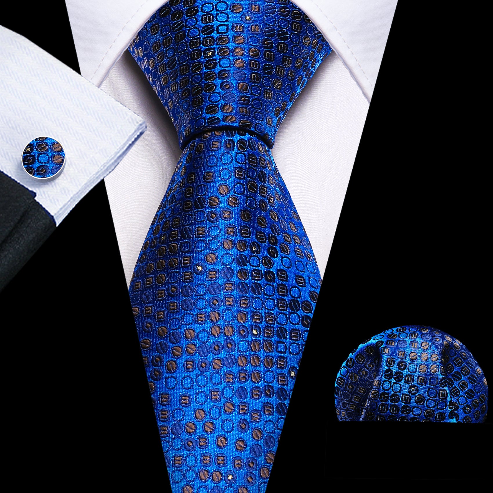 blue skinny tie