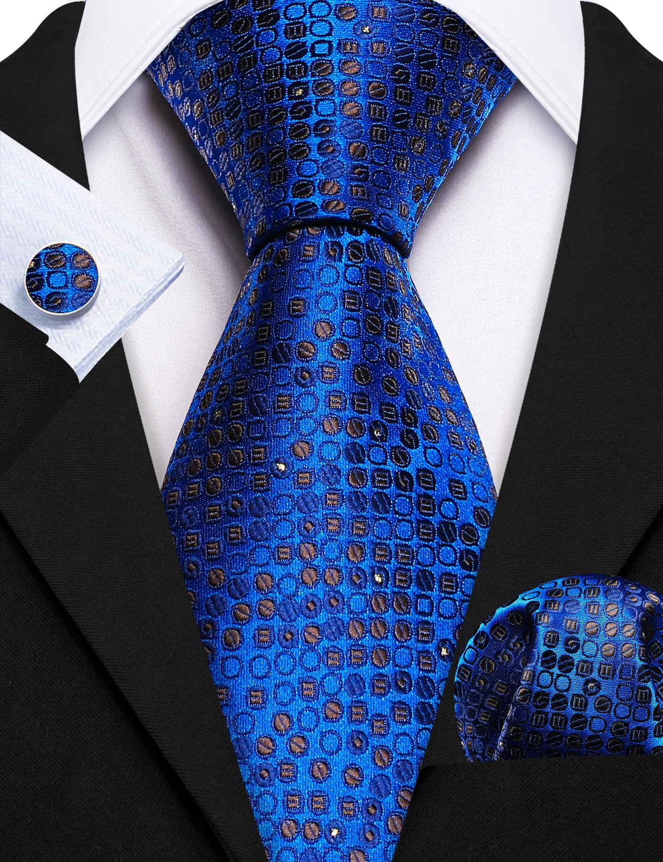 light blue silk tie