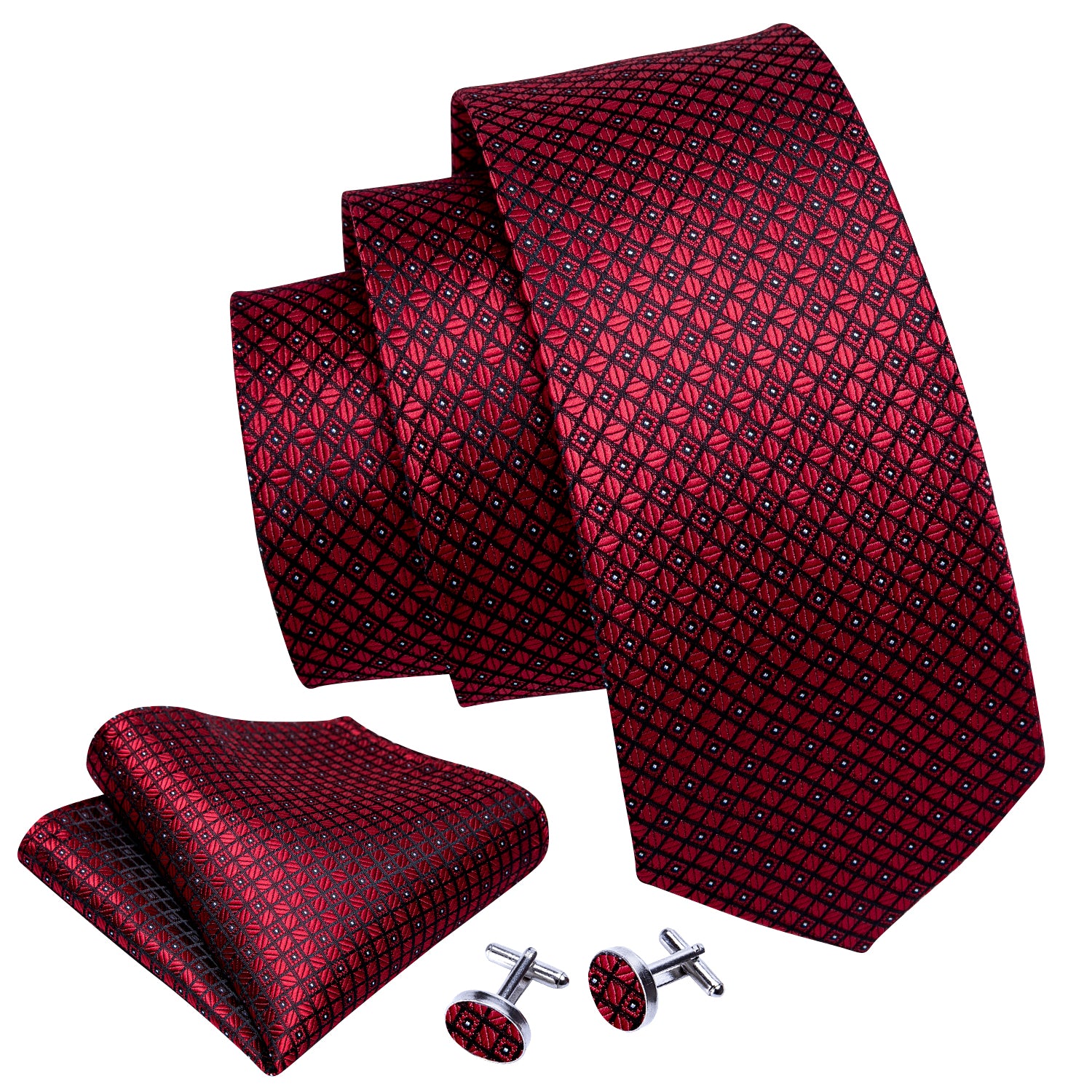 burgundy red tie