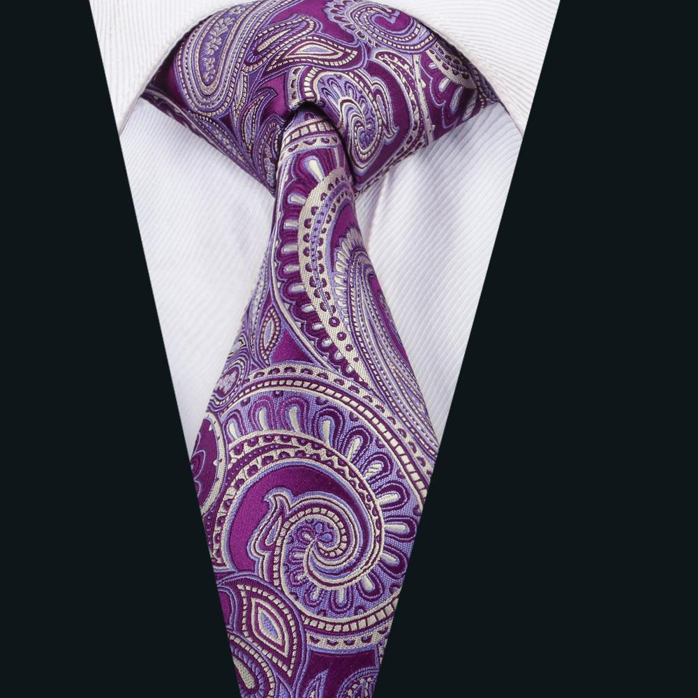 beige tie purple paisley jacquard mens necktie
