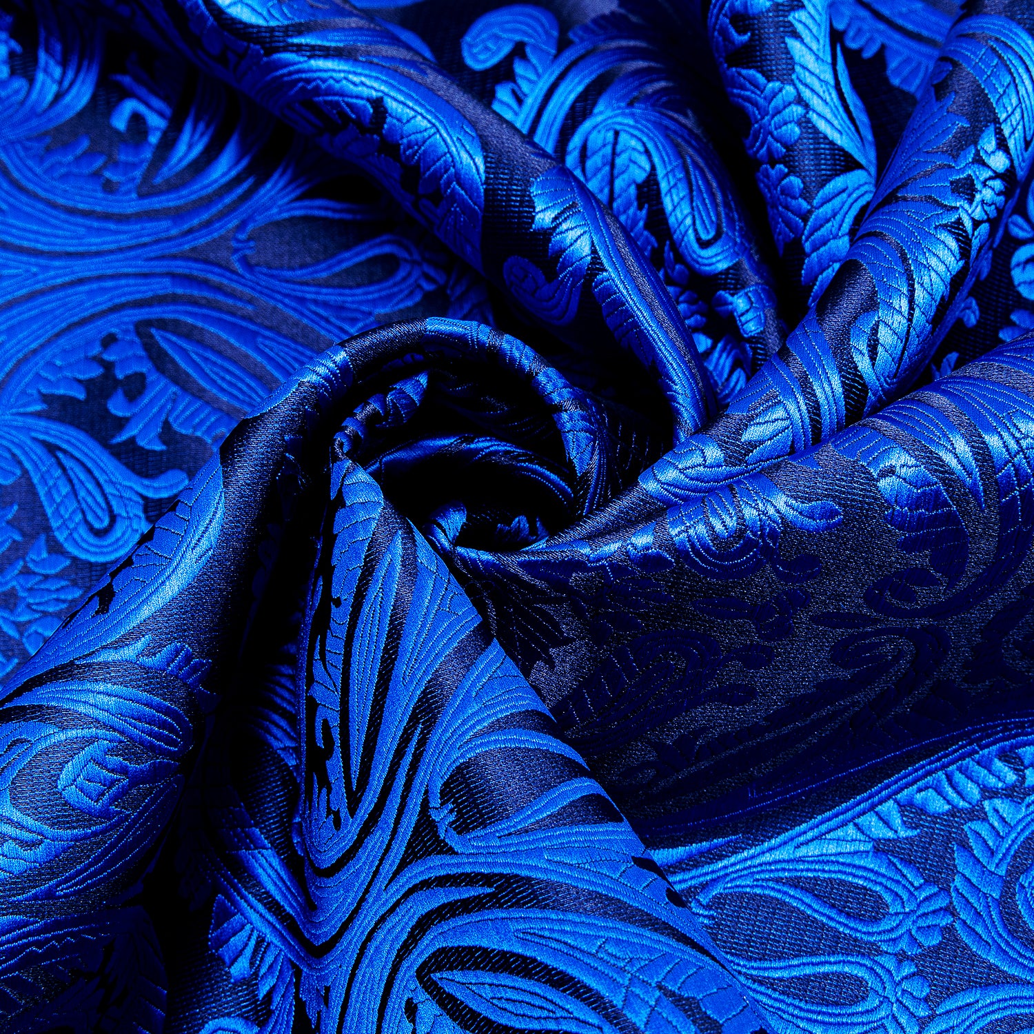 Luxury Blue Paisley Scarf