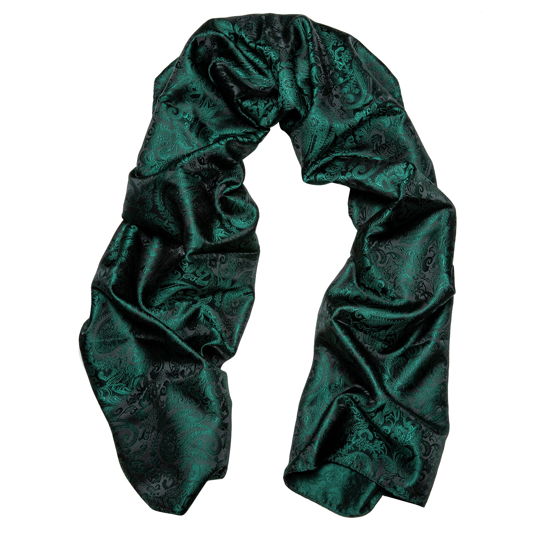 Luxury Green Floral Scarf