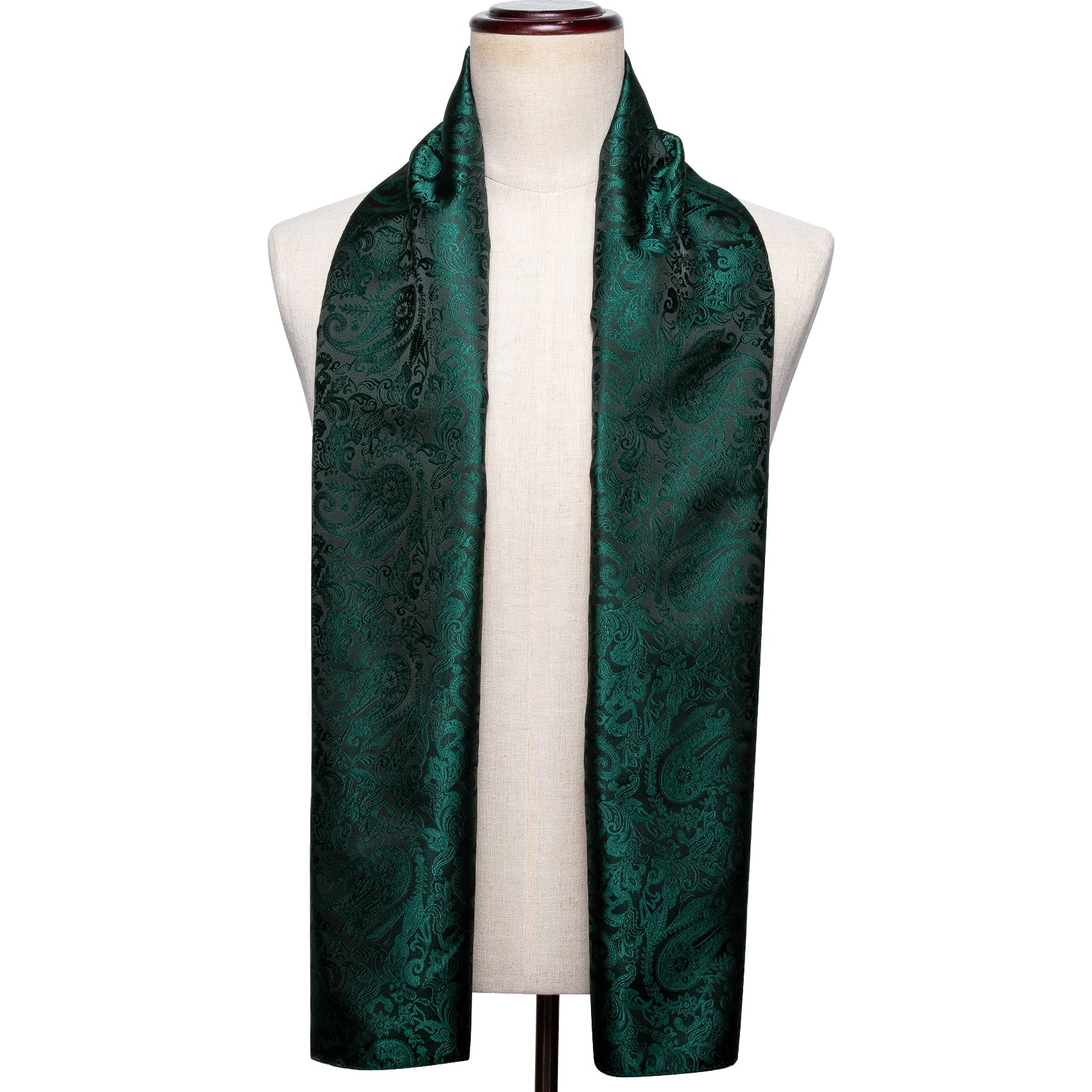 Luxury Green Floral Scarf