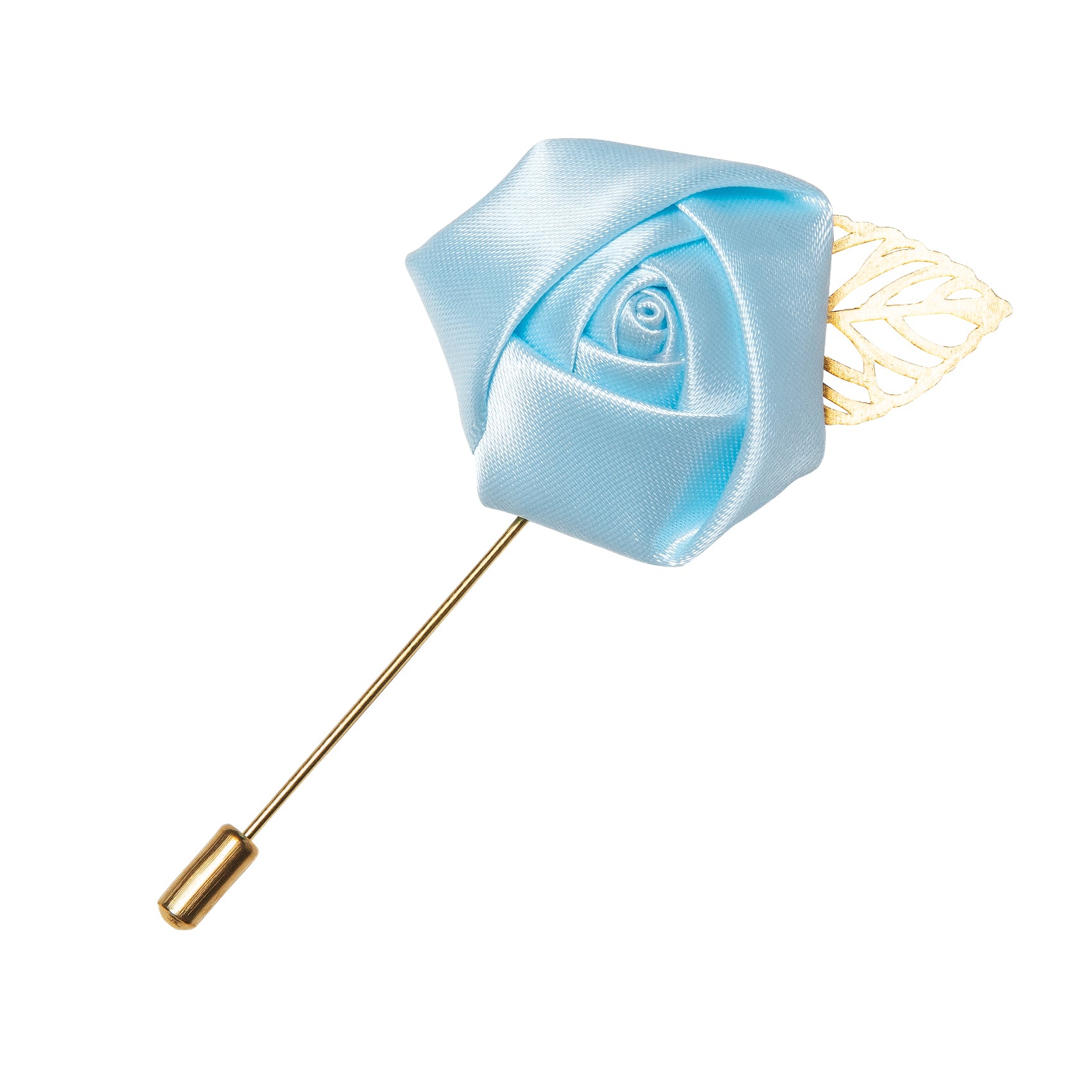 Novelty Pale Blue Solid Lapel Pin