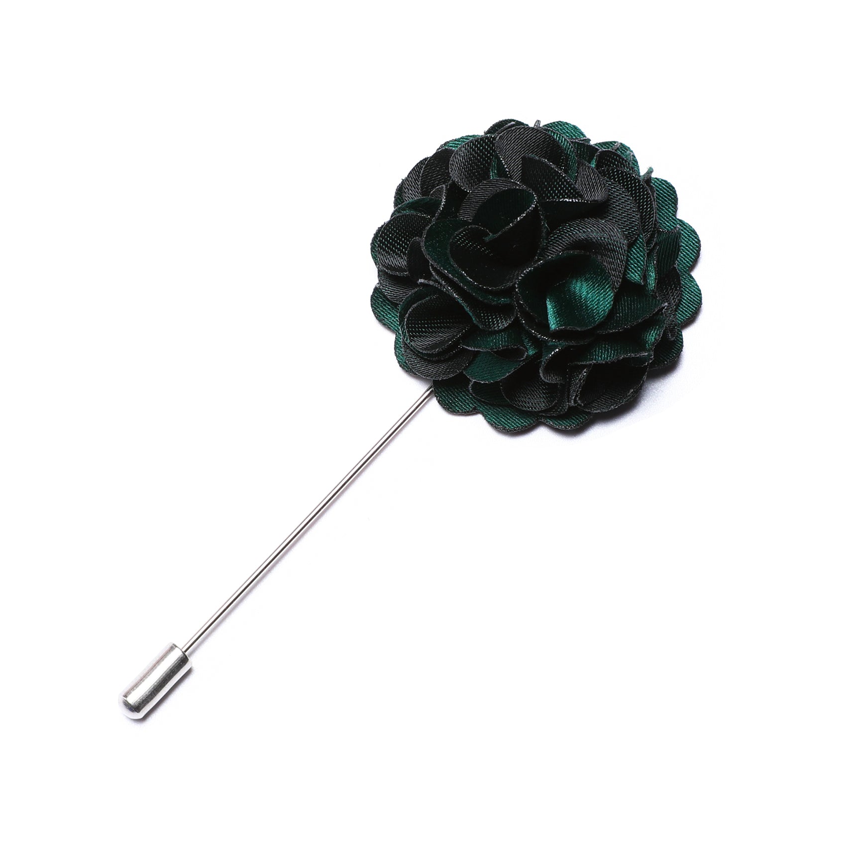 Green Black Flower Brooch