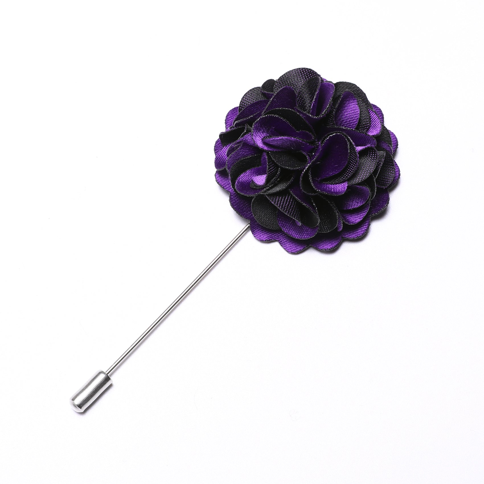 Luxury Purple Black Flower Brooch